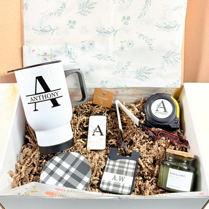 Personalized Monogram & Name Special Aesthetic Gift Set for Men