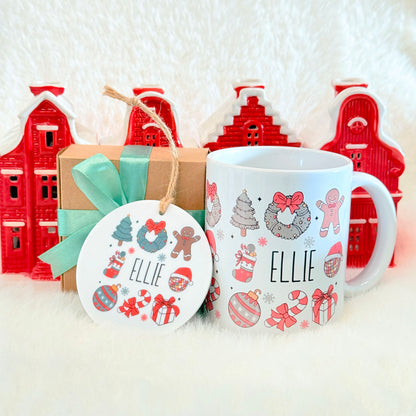 Personalized Christmas Mug & Ornament Gift Set