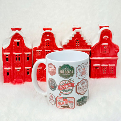 Personalized Vintage Christmas Signs Mug