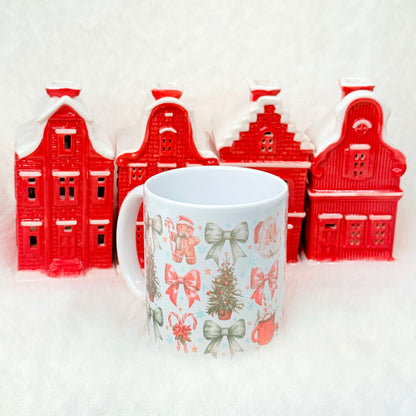 Personalized Christmas Santa Coquette Mug