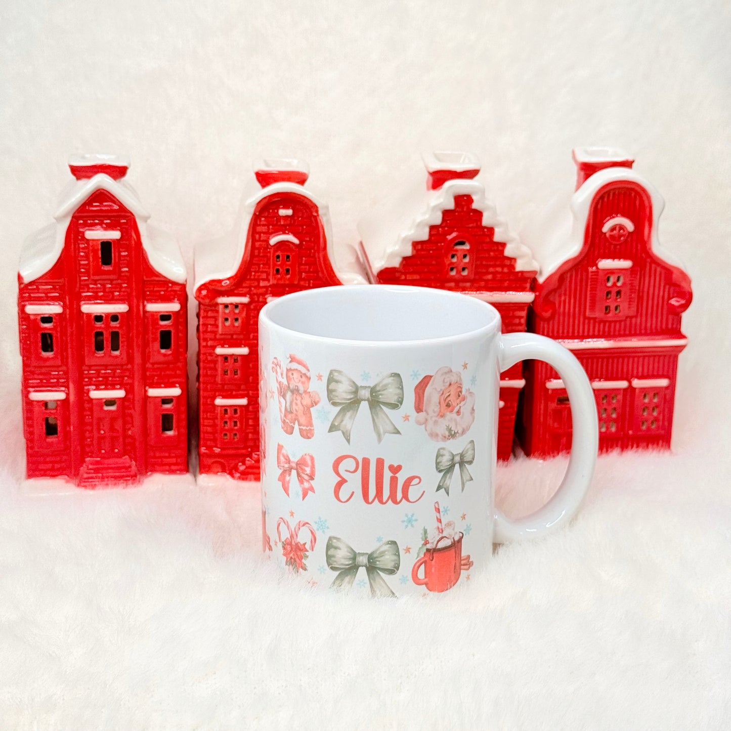 Personalized Christmas Santa Coquette Mug