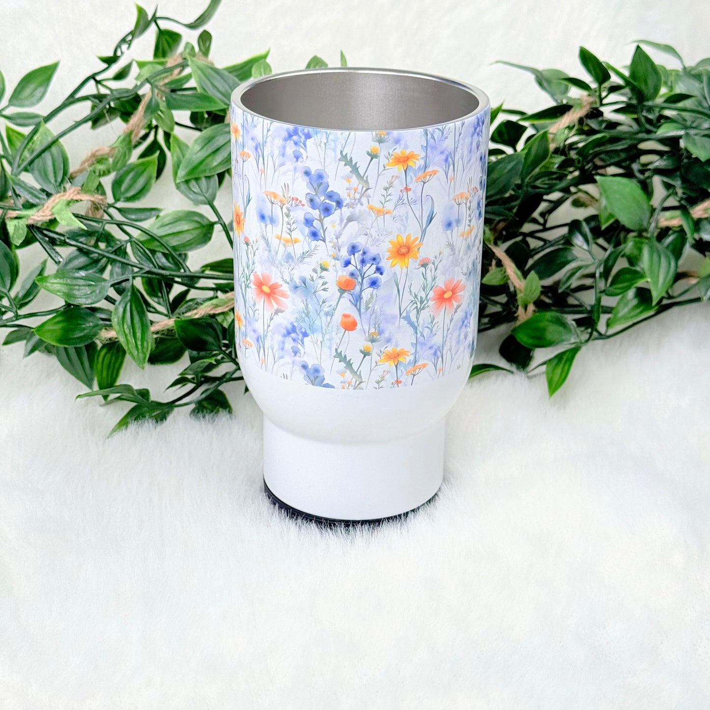 Personalized Floral Travel Mug