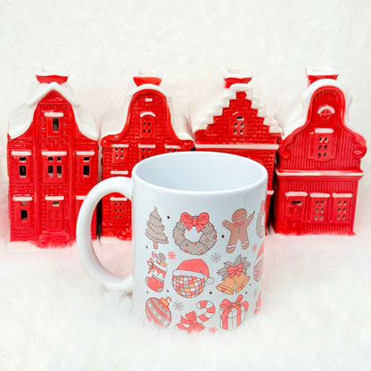 Personalized Retro Christmas Mug